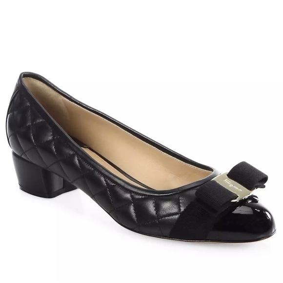 SALVATORE FERRAGAMO
Vara Quilted Leather Pumps - Picture 1 of 9